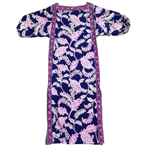 Lilly Pulitzer Dresses & Skirts - LILLY PULITZER SILVA MAXI DRESS SIZE 6 GALAXY BLUE WHAT THE SHELL PREPPY